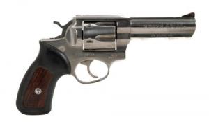 Ruger GP100 38spl 6rd 4" Satin Stainless Steel Barrel, Cylinder & Frame, Black Rubber w/Hardwood Insert Grip - USED - URUGTSP Ruger GP100 38spl 6rd 4" Satin Stainless Steel Barrel, Cylinder & Frame, Black Rubber w/Hardwood Insert Grip - USED - URUGTSP