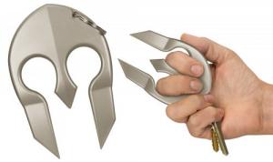 PSP SPARTANSL Spartan Keychain Portable Close Contact Silver