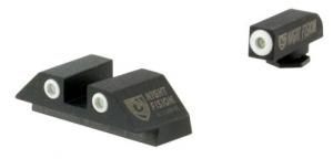 Night Fision Perfect Dot Fixed for Glock Green/White, Green/Black Tritium Handgun Sights