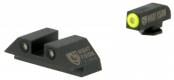 Night Fision Perfect Dot Fixed for Glock Green/Yellow, Green/Black Tritium Handgun Sights