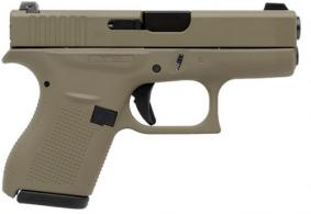 GLOCK 42 .380 ACP 3.25 Night Sights 6RD Flat Dark Earth CERAKOTE FINISH - UI4250701FDE