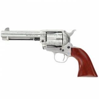Taylor's & Co. 1873 Cattleman White Engraved 4.75" 357 Magnum Revolver - 712AWE