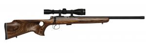 CZ 455 THUMBHOLE .22 LR  20.7 BROWN LAMINATE 5RD - 02234