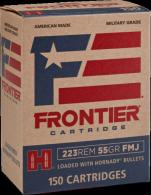 Hornady Frontier .223 Remington 55 gr FMJ 150rds - FR102LE Hornady Frontier .223 Remington 55 gr FMJ 150rds - FR102LE