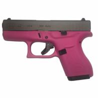 GLOCK 42 380ACP PINK/GREY 6RD - UI4250201PINKGREY