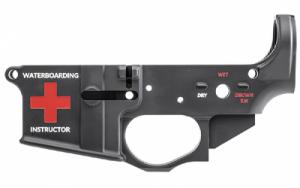 Spikes Tactical Forged Stripped Lower Receiver "Color Filled Water Boarding Logo" - STLS033-CFA Spikes Tactical Forged Stripped Lower Receiver "Color Filled Water Boarding Logo" - STLS033-CFA