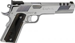Iver Johnson Arms EAGLEXLC45 1911 Eagle XLC 45 ACP 6" 8+1 High Polished Bright Chrome Ported Long Slide Diamondwood Walnut Grip - IJ35 Iver Johnson Arms EAGLEXLC45 1911 Eagle XLC 45 ACP 6" 8+1 High Polished Bright Chrome Ported Long Slide Diamondwood Walnut Grip - IJ35
