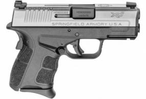 Springfield Armory XD-S Mod.2 9mm Luger 3.30" 9+1, 7+1 (2) Railed Black Frame Stainless Steel Slide Enhanced Textured