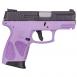 Taurus G2C 9mm Black Slide/Light Purple Frame 12+1 - 1G2C93112LP