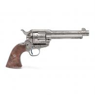Standard Manufacturing SAA .45LC 4 3/4" C Coverage Engraved Nickel 6 Shot - SAR4N2E Standard Manufacturing SAA .45LC 4 3/4" C Coverage Engraved Nickel 6 Shot - SAR4N2E