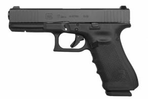 Glock - G17 Gen 4, 9mm, 4.5" Barrel, Fixed Sights, Black, 3 - G17410AUT