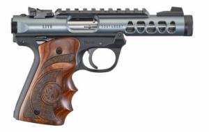 Ruger Mark IV 22/45 Light .22 LR 4.4" Diamond Gray Anaodized, Wood Grips 10+1