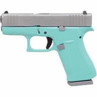GLOCK 43X 9MM ROBIN EGG BLUE SILVER PVD - PX435SL201RESA GLOCK 43X 9MM ROBIN EGG BLUE SILVER PVD - PX435SL201RESA