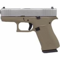 GLOCK 43X 9MM Flat Dark Earth FRAME SILVER PVD SLIDE - PX435SL201FDESA GLOCK 43X 9MM Flat Dark Earth FRAME SILVER PVD SLIDE - PX435SL201FDESA