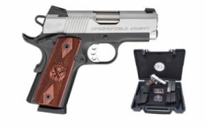 Springfield Armory 1911 EMP 9mm Luger Single 3" 9+1 Cocobolo Grip Stainless Steel Slide Gear UP Package
