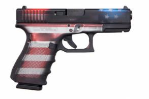 GLOCK 19 GEN4 9MM 15R CKBWFLAG - ACG-00824