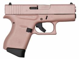 Glock - G43, 9mm, 3.39" Barrel, Fixed Sights, Rose Gold Cerakote, Rose Gold Pvd Barrel, 2 6-rd