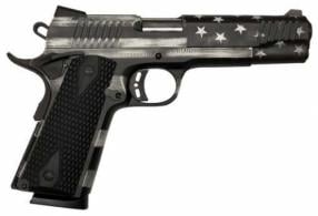 Citadel CITC9MMFSPUSG 1911-A1 Government 9mm Luger 5" 10+1 Overall American Flag Gray Cerakote Finish with Steel Slide, Black G1