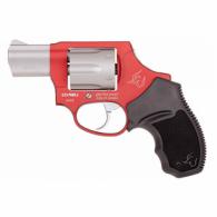 Taurus 856 Ultra-Lite Stainless/Red Concealed Hammer 38 Special Revolver - 2856029ULCH13