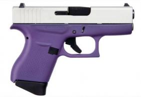 Glock 43 USA 9MM 6RD Purple & Aluminum Pistol - ACG00853 Glock 43 USA 9MM 6RD Purple & Aluminum Pistol - ACG00853