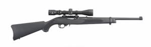 Ruger 31143 10/22 Carbine 22 LR 10+1 18.50" Satin Black Hammer Forged Barrel, Matte Black Satin Receiver, Black Fixed Stock