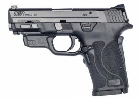 Smith & Wesson - M&P Shield EZ, 9mm, 3.675" Barrel, Adj Sights, Black,No Thumb safety, Crimson Trace laser, 8rd