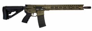 Diamondback - DB15, 223/5.56, 16" Barrel, 15" M-LOK Rail, Collapsible Stock, Black/OD Green, 30-rd - DB15EMLODG