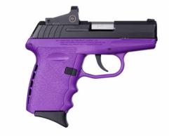 SCCY CPX-2 9MM Blk/Purple 10RD W/Reddot - CPX2CBPURD