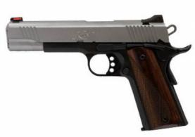 Kimber Stainless LW .45ACP, 5", Reverse Two-Tone Pistol, White Dot Rear/Red Fiber Optic Sights, 8rd Magazine, Cocobolo Wood Grip - 3700605 Kimber Stainless LW .45ACP, 5", Reverse Two-Tone Pistol, White Dot Rear/Red Fiber Optic Sights, 8rd Magazine, Cocobolo Wood Grip - 3700605