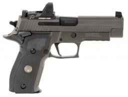 Sig Sauer P226 Full Size Legion RX 9mm 4.40" 15+1 Legion Gray Cerakote Elite Black G10 Grip Romeo 1 - E26R9LEGIONSAORXP
