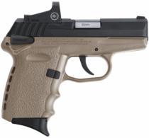 SCCY CPX-1 RD Flat Dark Earth/Black 9mm Pistol with Crimson Trace Red Dot Optic - CPX1CBDERD