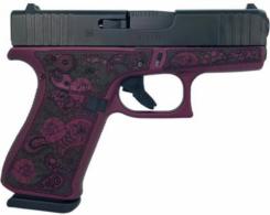 Glock G43X Engraved Paisley Black Cherry/Black 9mm Pistol - PX4350201BCFP Glock G43X Engraved Paisley Black Cherry/Black 9mm Pistol - PX4350201BCFP