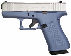 Glock 43X 9MM Polar Blue/Silver 3.41in. 10+1