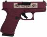 Glock G43X Engraved Paisley Black Cherry 9mm Pistol