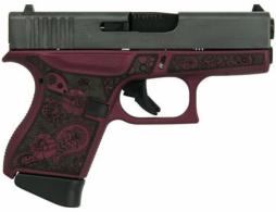 Glock G43 Subcompact Black Cherry Paisley/Black 9mm Pistol - UI4350201BCFP Glock G43 Subcompact Black Cherry Paisley/Black 9mm Pistol - UI4350201BCFP