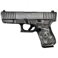 Glock G19 Gen 5 9mm w/Front Serrations 15rd Texas Silver