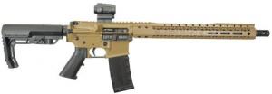 Black Rain Ordnance Spec 15 5.56x45 NATO 16" Tiger Brown Finish, Burris Fastfire Optic 30+1 - BRO22090904BF