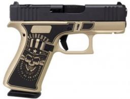 Glock 43X MOS 9mm Crow Gold Cerakote, Freedom-Liberty Edition 10+1 - SCT9