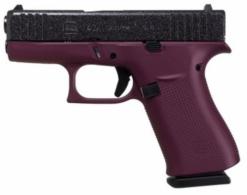 Glock 43X 9mm 3.4" Black Cherry Frame, Black Glitter Slide 10+1 - SCT10