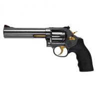 Smith & Wesson 686 Limited Edition .357 Magnum 6" Black Chrome Finish, 24K Gold Parts - 164224ABLKSEC