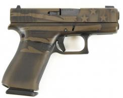 USED GLOCK G43X, BATTLEWORN FLAG, 9MM - IUGLO043025