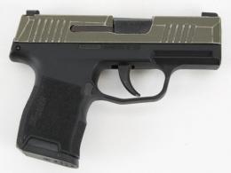 USED SIG SAUER P365 DISTRESSED OLIVE GREEN. 9MM - IUSIG052225