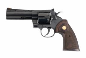 Colt Python Blued .357Mag 4.25 Wood Grips Blem - BPYTHONBP4WTS
