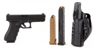 Used Glock 17 9mm with (3) Magazines and Holster - IUGLO082925
