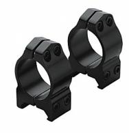 Warne Maxima Vertical Ring Set Fixed For Rifle Maxima/Weaver/Picatinny Low 1" Tube Matte Black Steel - 200M