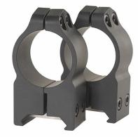 Warne Maxima Vertical Ring Set Fixed For Rifle Picatinny/Weaver High 1" Tube Matte Black Steel - 202M Warne Maxima Vertical Ring Set Fixed For Rifle Picatinny/Weaver High 1" Tube Matte Black Steel - 202M
