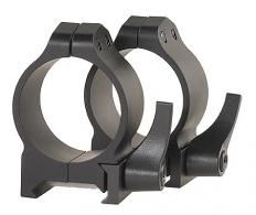 Weaver Mounts Top Mount Scope Ring Set Quick Detach For Rifle Low 30mm Tube Matte Black Aluminum/Steel