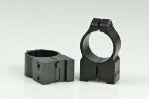 Warne Maxima Grooved Receiver Ring Set Fixed For Rifle Tikka Dovetail High 1" Tube Matte Black Steel - 2TM Warne Maxima Grooved Receiver Ring Set Fixed For Rifle Tikka Dovetail High 1" Tube Matte Black Steel - 2TM