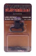 BlackHawk 1" Blue Lock Down Sling Swivels w/Barrel Band - 70SW05BK