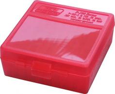 MTM P-100 Flip-Top Pistol Ammo Box 1.22 OAL Blue Poly MTM P-100 Flip-Top Pistol Ammo Box 1.22 OAL Blue Poly